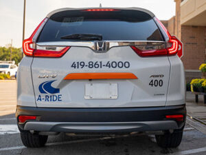 TLC Transit van at the Toledo Hospital